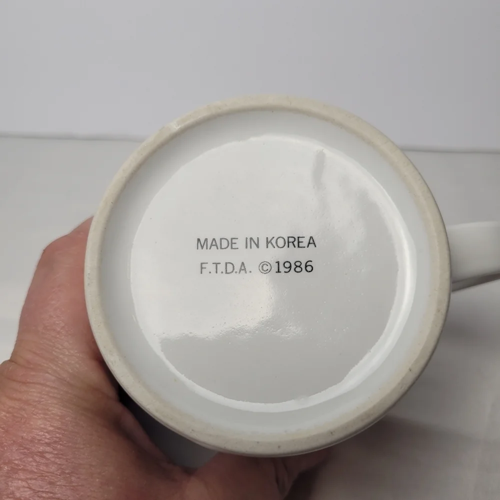 Vintage Rainbow FTDA 1986 Coffe Cup Mug Pride Rainbow